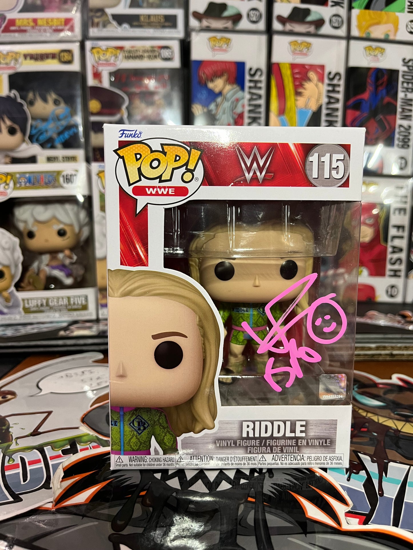 Matt Riddle Autograph Signed Funko Pop WWE 115 COA