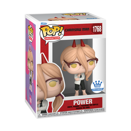 Funko Pop chainsaw man power with glasses ￼