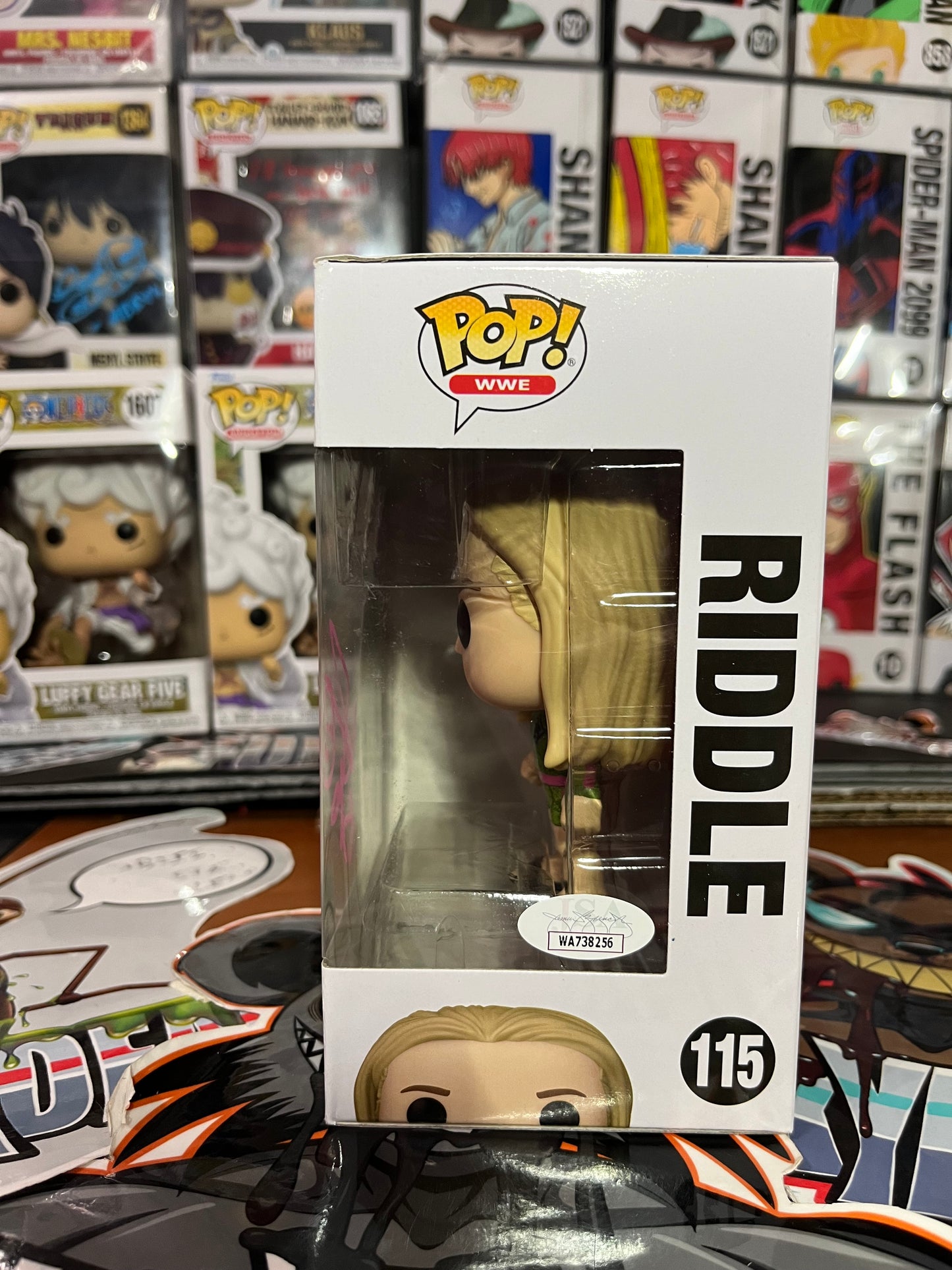 Matt Riddle Autograph Signed Funko Pop WWE 115 COA