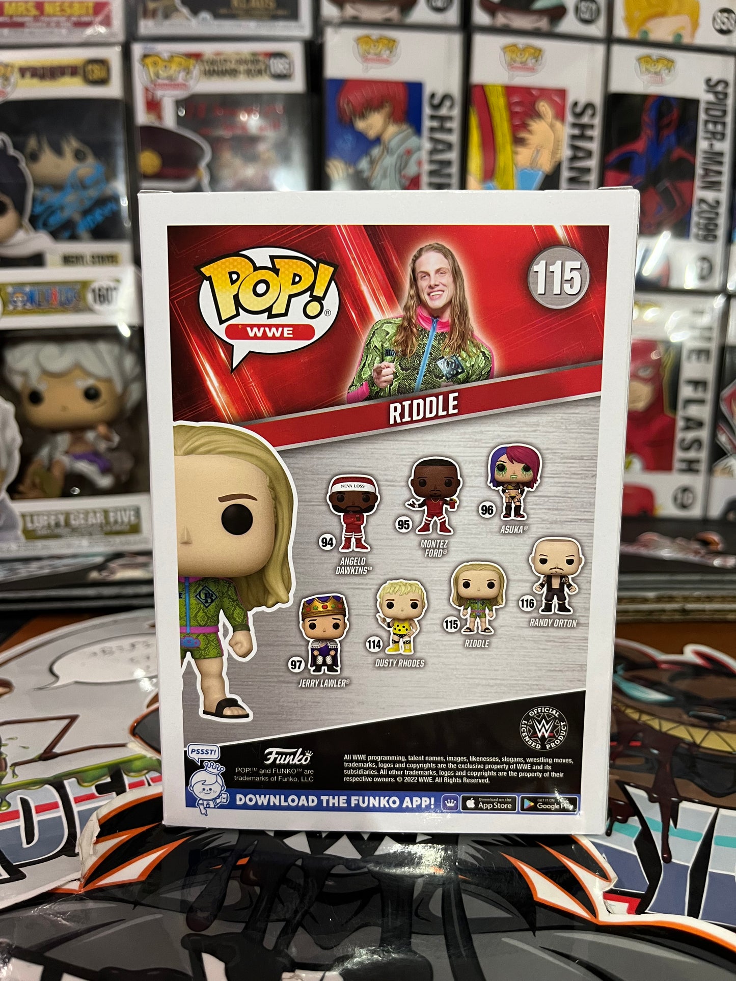 Matt Riddle Autograph Signed Funko Pop WWE 115 COA