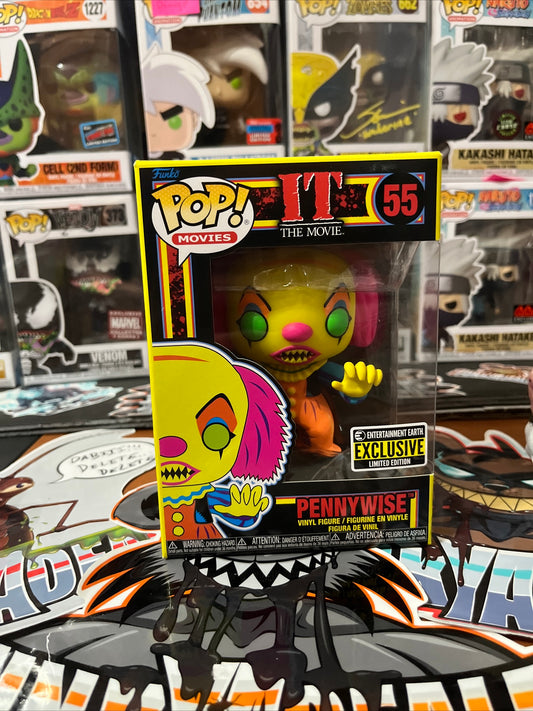 Funko Pop horror Blacklight Pennywise 55 Movies IT